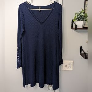 Lace Detail Sweater Dress